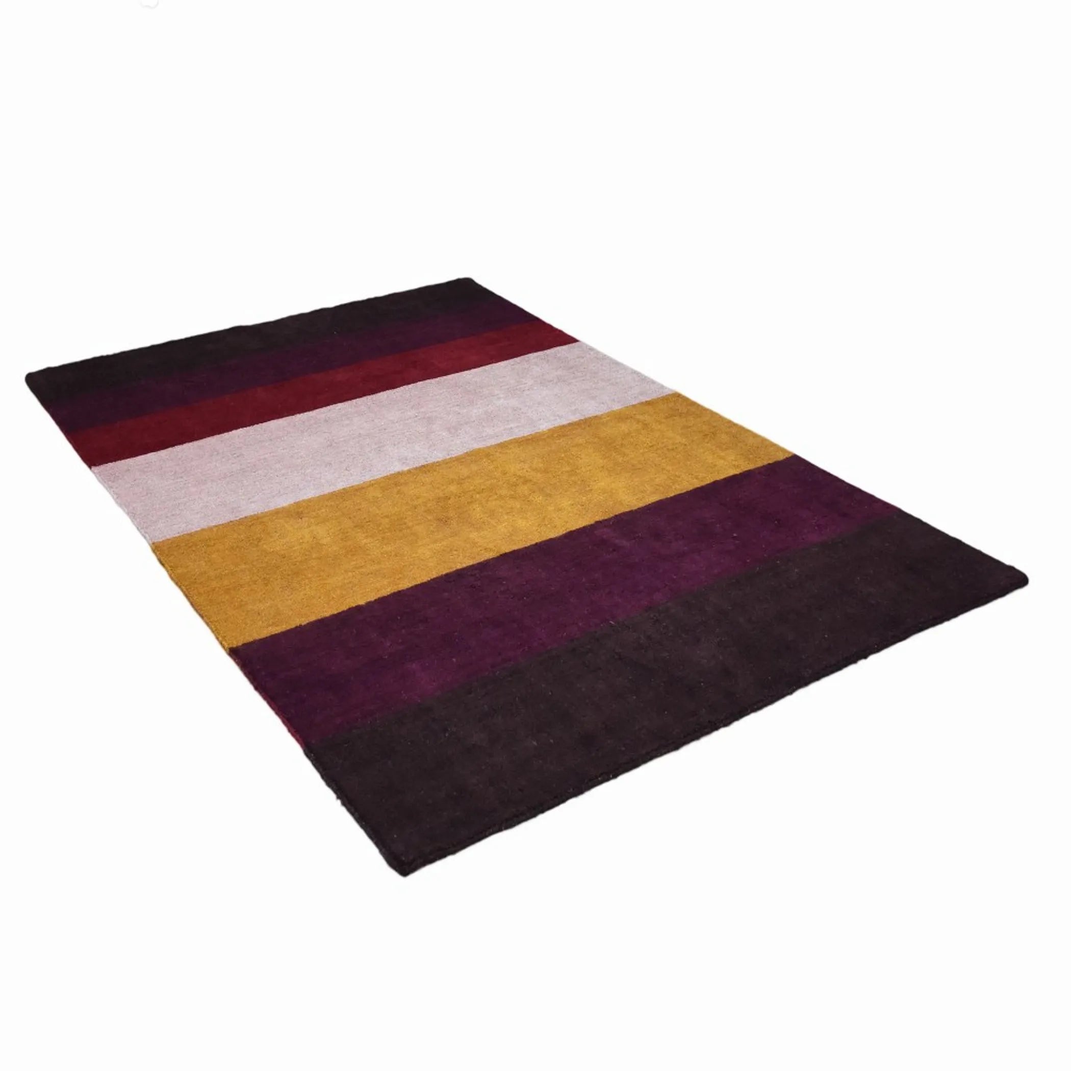 Rugsotic Carpets Hand Knotted Loom Silk Mix Area Rug Contemporary