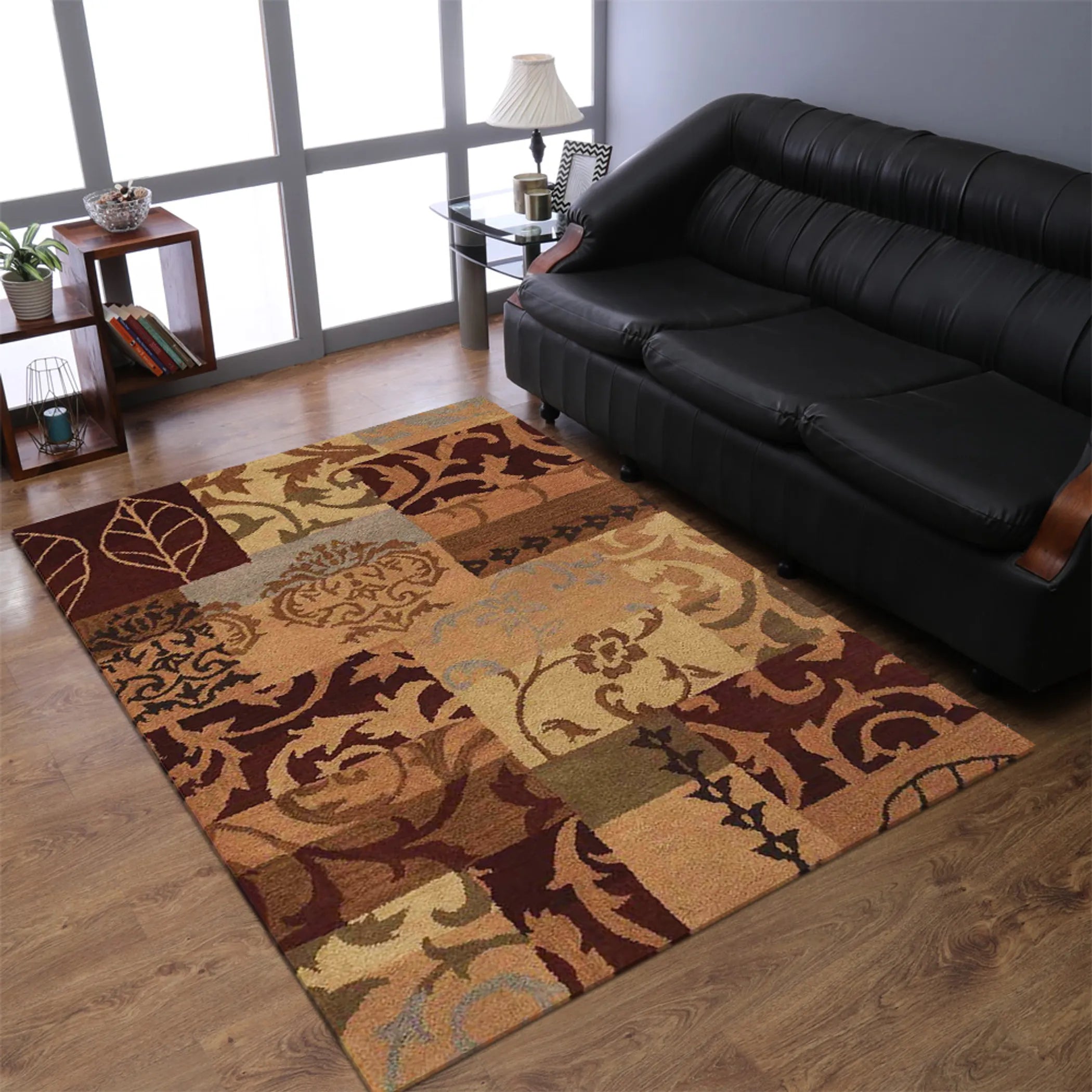 Rugsotic Carpets Hand Tufted Wool Area Rug Floral
