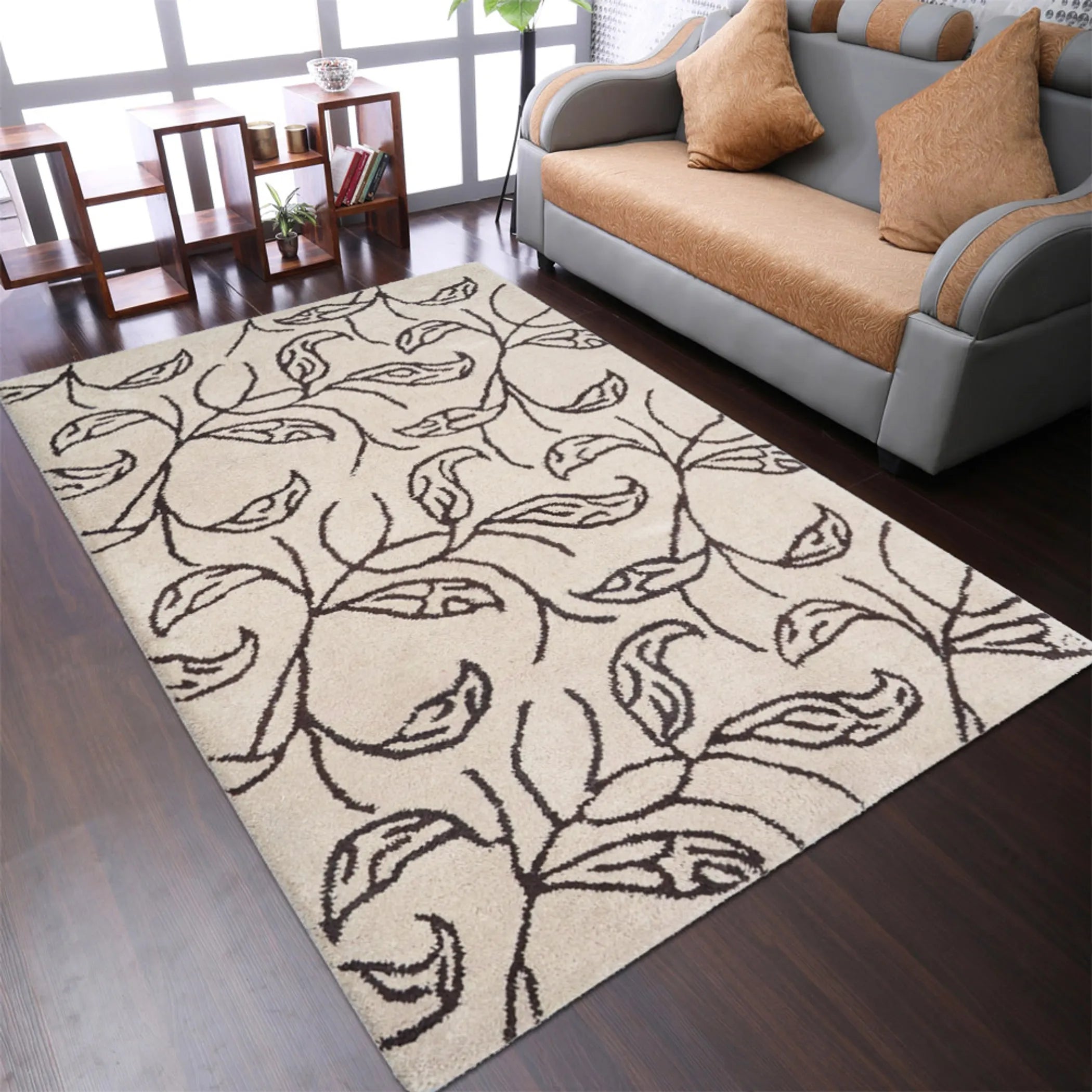 Rugsotic Carpets Hand Tufted Wool Area Rug Floral