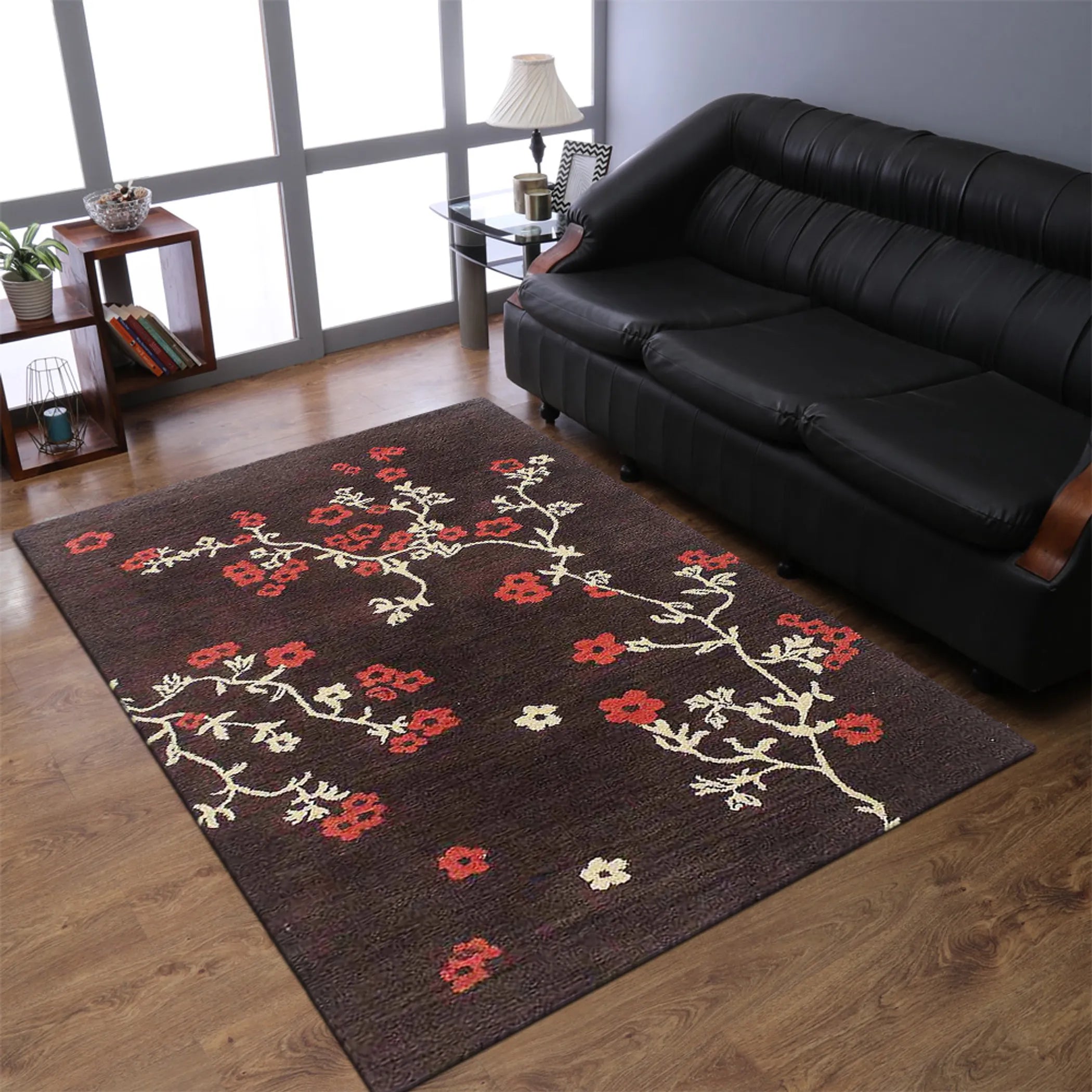 Rugsotic Carpets Hand Tufted Wool Area Rug Floral