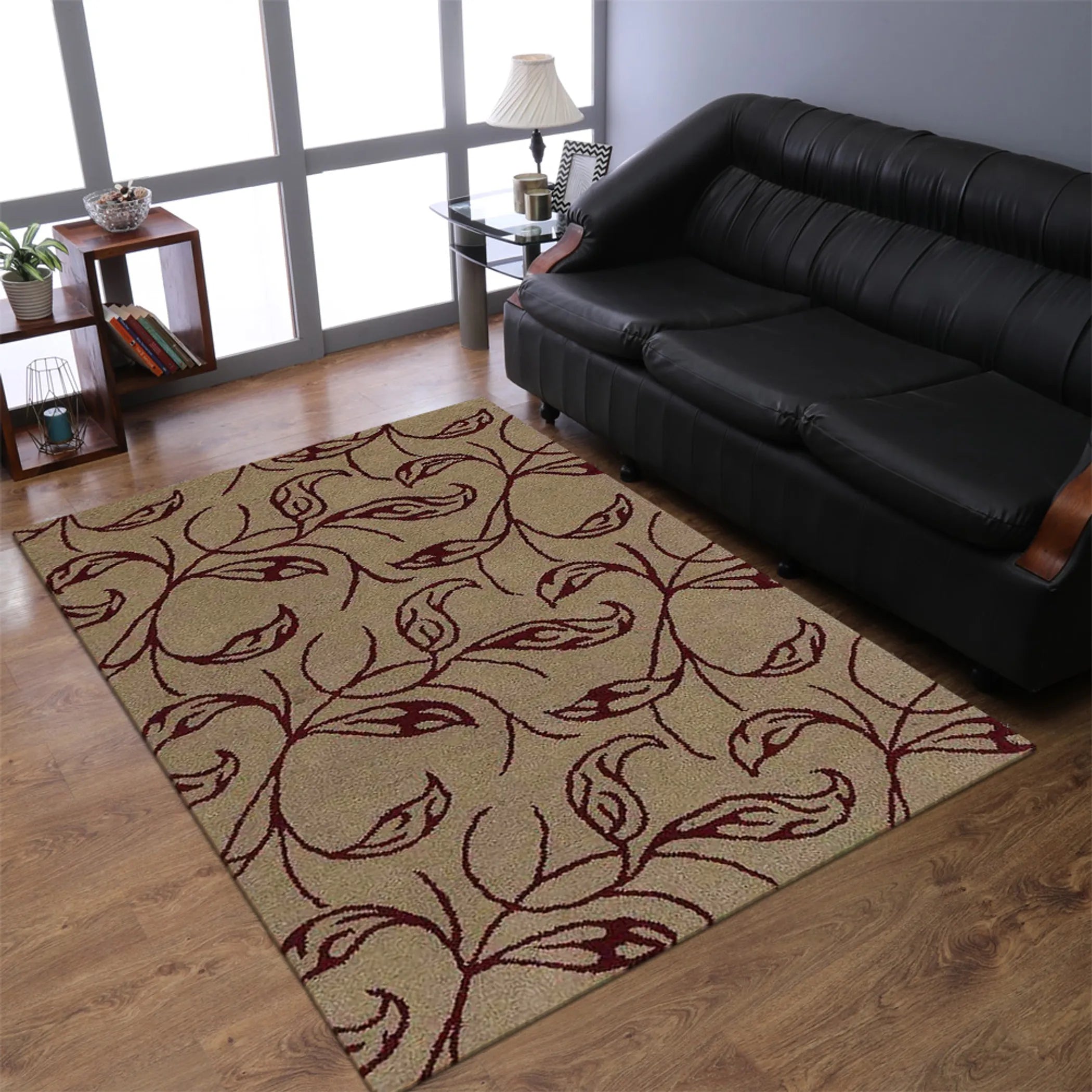Rugsotic Carpets Hand Tufted Wool Area Rug Floral