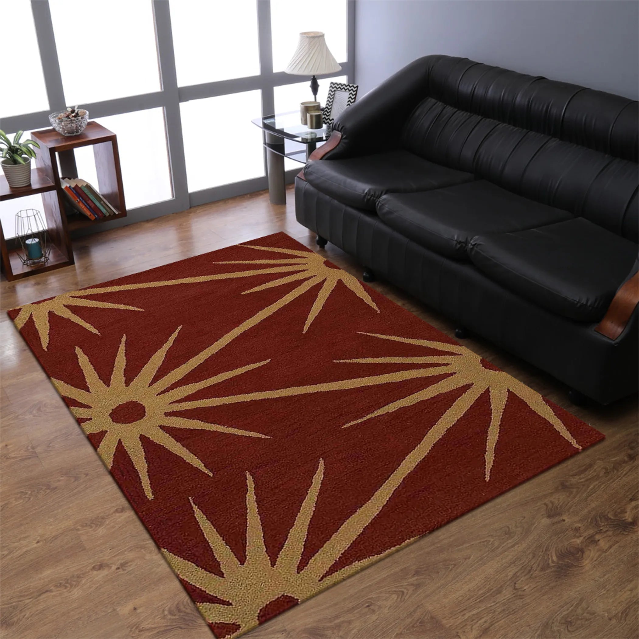 Rugsotic Carpets Hand Tufted Wool Area Rug Floral