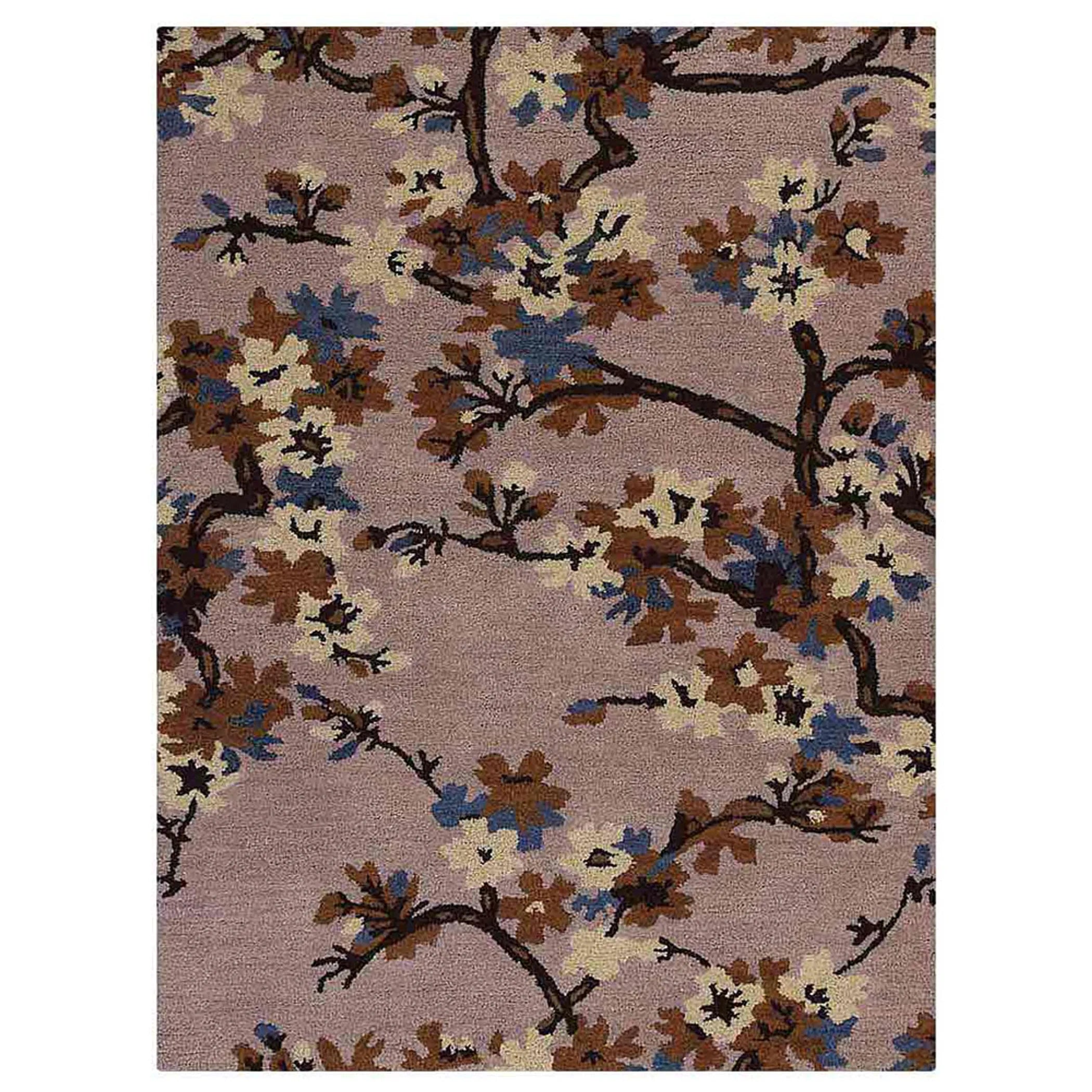 Rugsotic Carpets Hand Tufted Wool Area Rug Floral